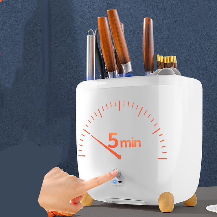 UV Kitchen Cutlery Storage Rack