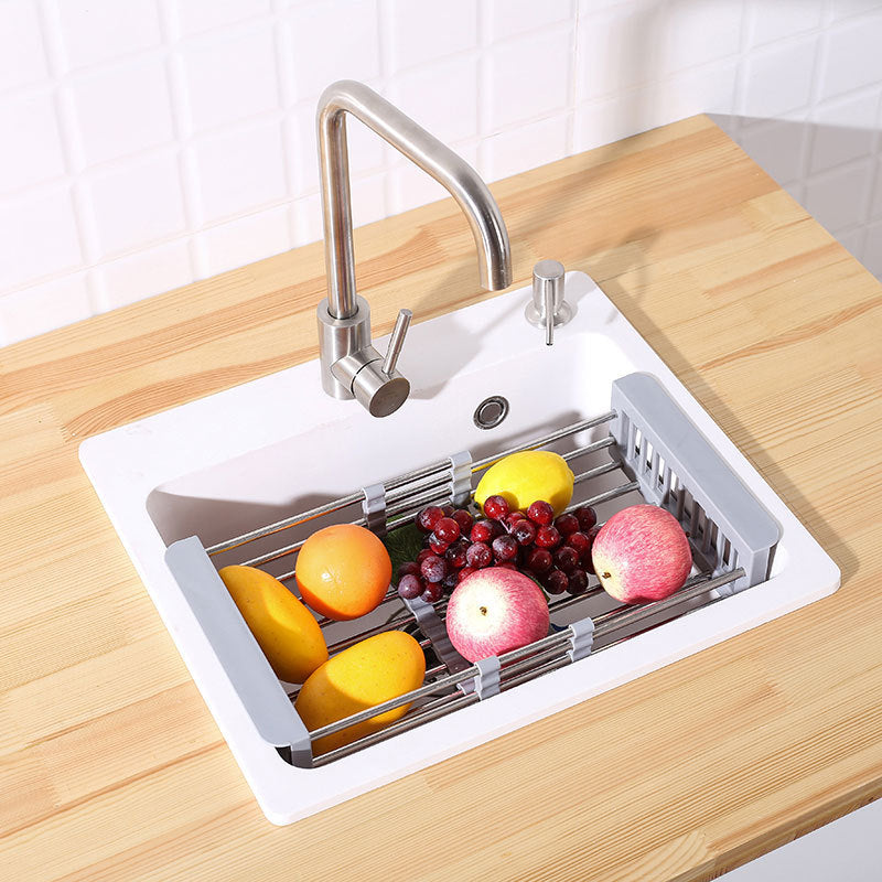 Kitchen Sink Retractable Drain Basket