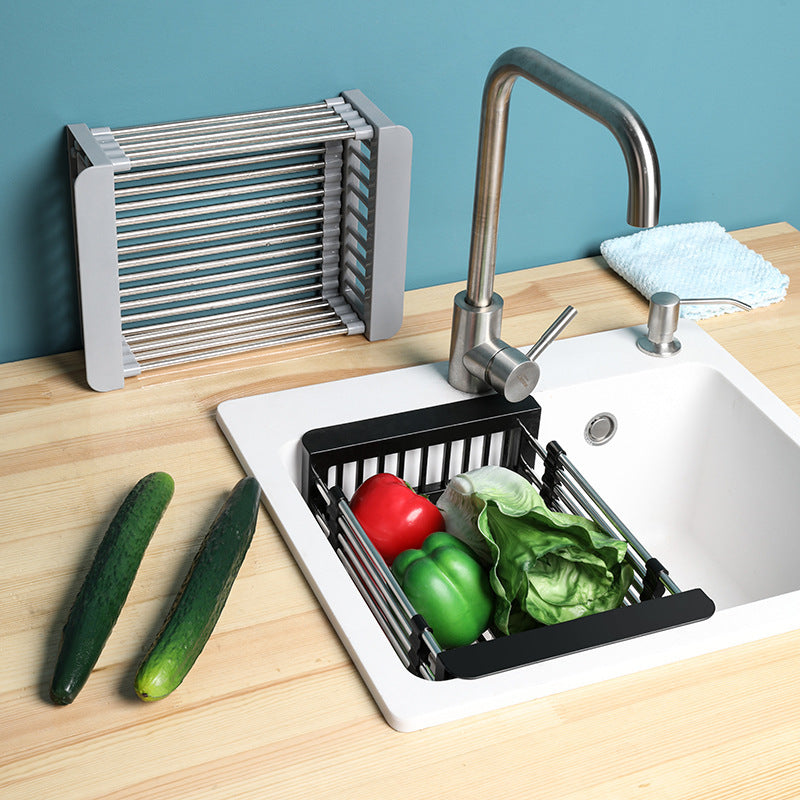 Kitchen Sink Retractable Drain Basket