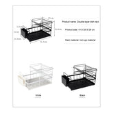  Double-tier Kitchen Dish Rack