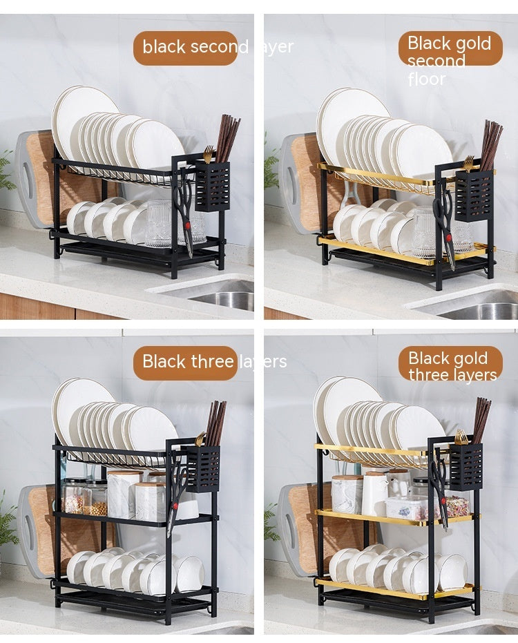 Double-layer Tableware Rack