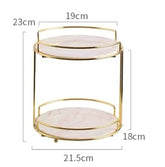 Iron Double-Layer Cosmetic Storage Rack