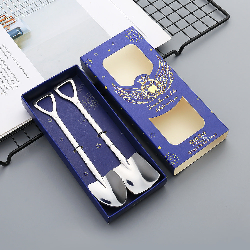 Creative Retro Shovel Coffee Spoon