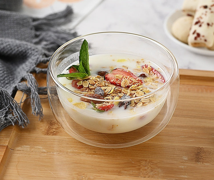 Japanese Double-layer Glass Bowl