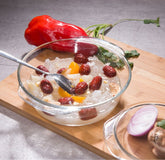  Transparent Glass Pot with Lid