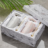 Large Capacity Ceramic Cup with Lid and Spoon