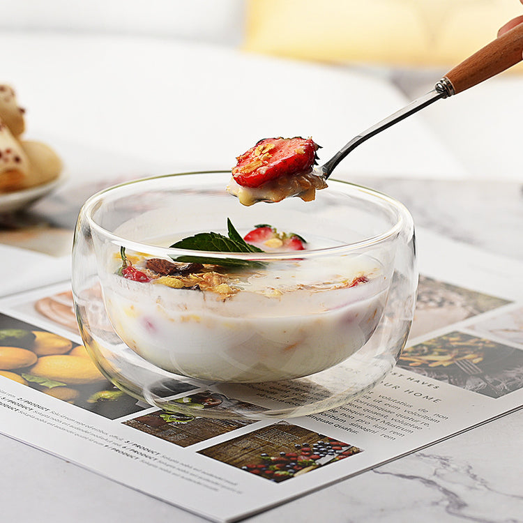 Japanese Double-layer Glass Bowl