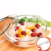  Transparent Glass Pot with Lid