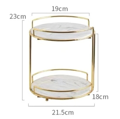 Iron Double-Layer Cosmetic Storage Rack