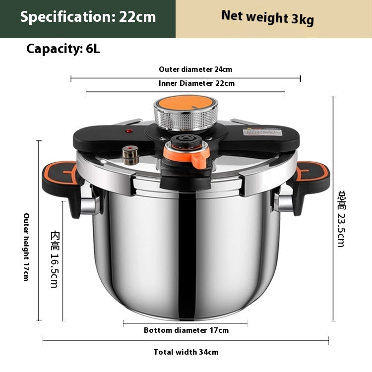  Stainless Steel Pressure Cooker