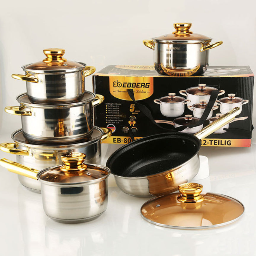 12PCs Cookware Set