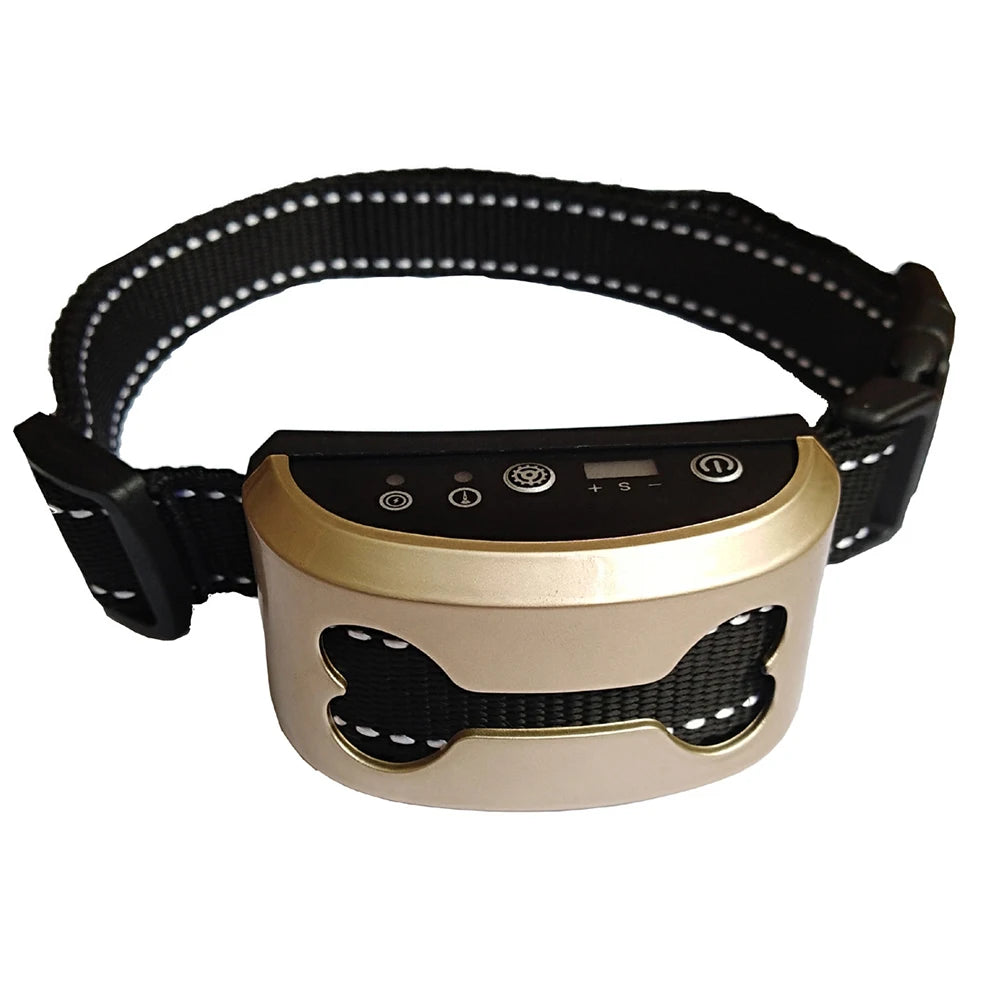 Pet Dog Anti Bark Guard Waterproof Auto Anti Humane Bark Collar Stop Dog Barking Rechargeable Shock Safe USB Electric Ultrasonic