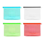 Silicone Bags Reusable Silicone Food Bag Airtight Seal Food Preservation Bag Food Grade for Vegetable, Liquid, Snack, Meat