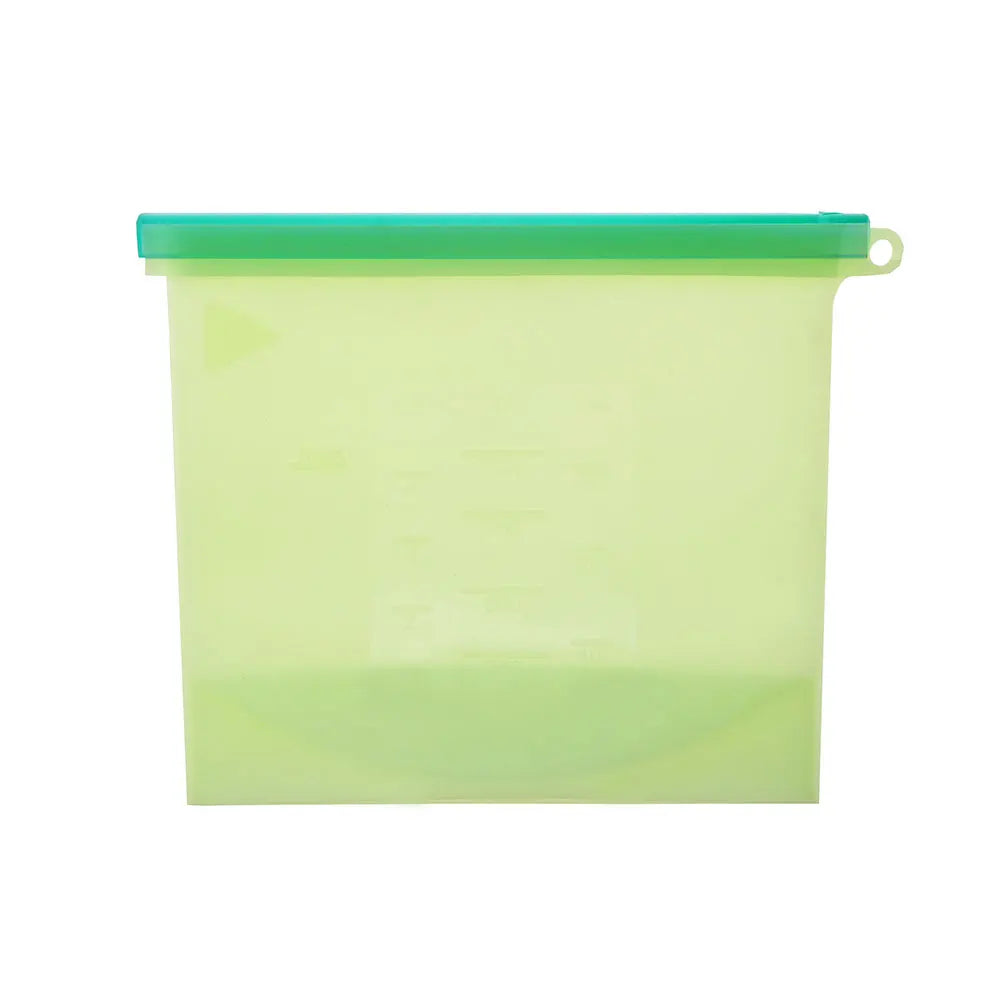 Silicone Bags Reusable Silicone Food Bag Airtight Seal Food Preservation Bag Food Grade for Vegetable, Liquid, Snack, Meat