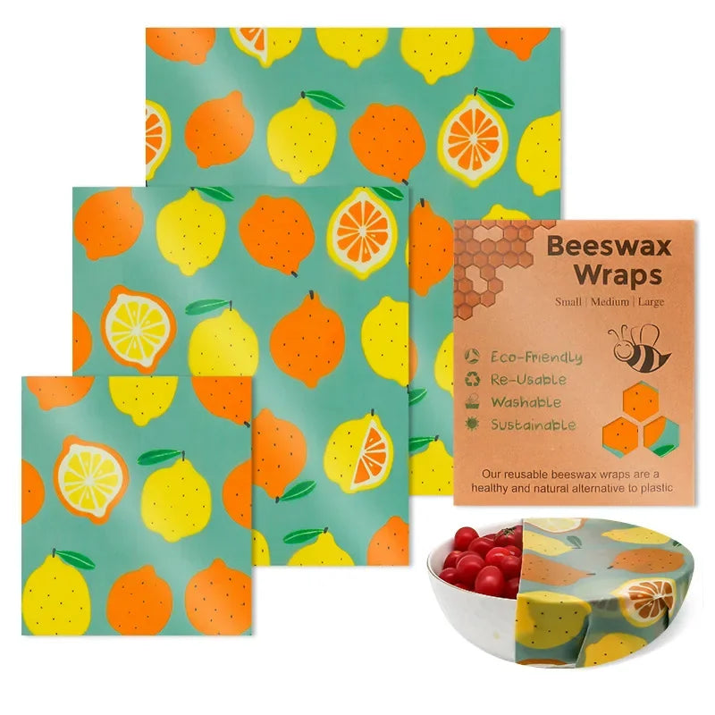 reusable beeswax food wraps