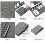 RFID Blocking Passport Bag, PU Solid Color, Zipper Buckle Wallet, Ticket Card Holder, Multi-functional Travel Passport Holder