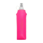 Collapsible Silicone Water Bottle with Bite Valve, Space Saving Foldable Water Container for Travel Camping Hiking Running