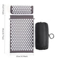 Acupressure Mat & Pillow Set Muscle Relaxation Back Neck Massager Cushion Kuznetsov Applicator Pad for Yoga Fitness Pain Relief