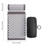 Acupressure Mat & Pillow Set Muscle Relaxation Back Neck Massager Cushion Kuznetsov Applicator Pad for Yoga Fitness Pain Relief