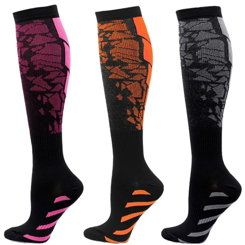 Compression Socks Running Sports Socks Medical Nursing 20-30mmhg for Flight Travel Pregnancy Edema Diabetes Varicose Veins Socks
