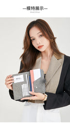 RFID Blocking Passport Bag, PU Solid Color, Zipper Buckle Wallet, Ticket Card Holder, Multi-functional Travel Passport Holder
