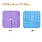 Pet Lick Silicone Mat Slow Feeder Dog Food Plate Bathing Distraction Sucker Training Feeder for Dogs Kitchen Supplies