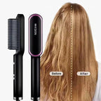 2in1 Hair Styler Straightening  Hot Comb Fast Heated Ceramic Negative Ion Curler Straightener Brush Anti-Scalding Styling Tools