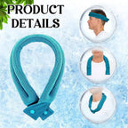 1Pcs Cooling Neck Wraps - Cooling Towels with Ice Polymer, Soft Breathable Neck Coolers for Summer Heat Sports Gym Workout Men