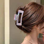 3Pcs/1Pc Candy Color Claw Clip - Extra Hold Hair Clamp For Thick Hair,Summer Cute Crinkle Clip For Girls, Sweet Hair Accessories
