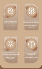 Aroma Diffuser Humidifier Fragrance Essential Oil Aromatherapy Machine Air Freshener Hotel Bedroom Toilet Bathroom Deodorization