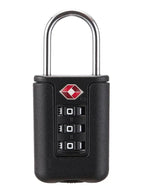 Tsa Approved Luggage Locks, Tsa Locks for Luggage, 3 Digit Combination Padlocks Travel Lock for Suitcases & Baggage (Black)