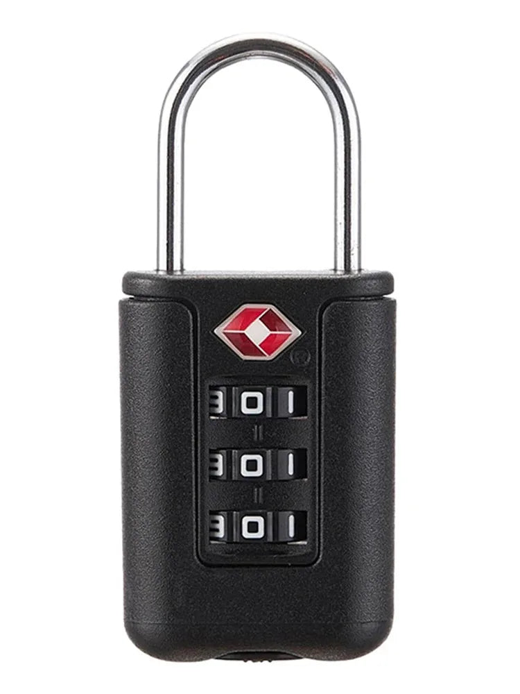 Tsa Approved Luggage Locks, Tsa Locks for Luggage, 3 Digit Combination Padlocks Travel Lock for Suitcases & Baggage (Black)