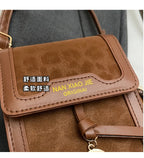 Cell Phone Crossbody Bag for Women Leopard Print PU Leather Purse with Charms Fashion Mini Shoulder Bag for Daily Shopping