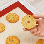 2PCS Silicone Baking Mats for Oven, Reusable, Non Stick & Heat Resistant Bakeware Sheets, for Cookie, Macaron, Bread, Pastry Mat