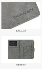 RFID Blocking Passport Bag, PU Solid Color, Zipper Buckle Wallet, Ticket Card Holder, Multi-functional Travel Passport Holder