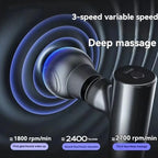 2025 New Mini Massage Gun USB Portable Muscle Relaxation Vibrating Fitness Equipment for Neck Back Shoulder Pain Relief