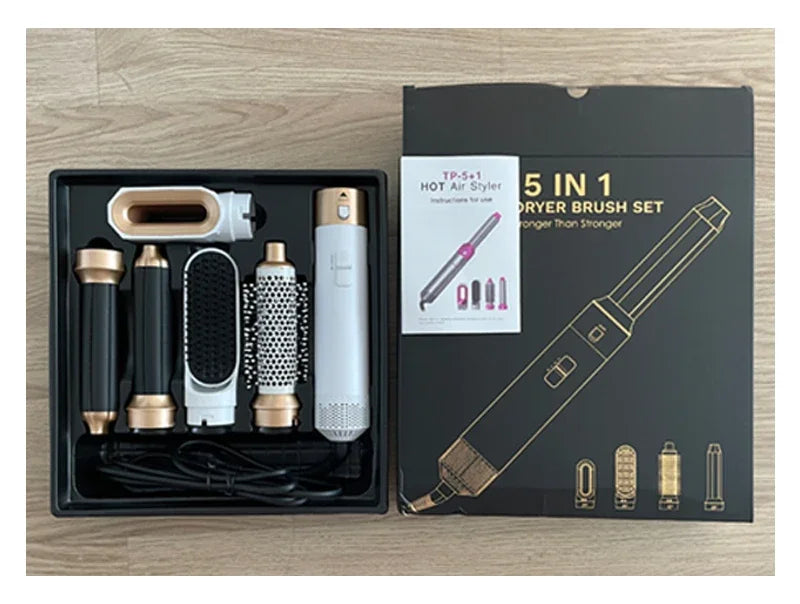 5 in 1 Hair Dryer Brush Hot Comb Set Professional Curling Iron Hair Straightener Styling Tool For Professional Hair Dryer