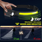 1/2/3PCS LED Induction Headlamp Camping Search Light USB Rechargeable Headlight Led Head Torch Work Light With Built-in Battery