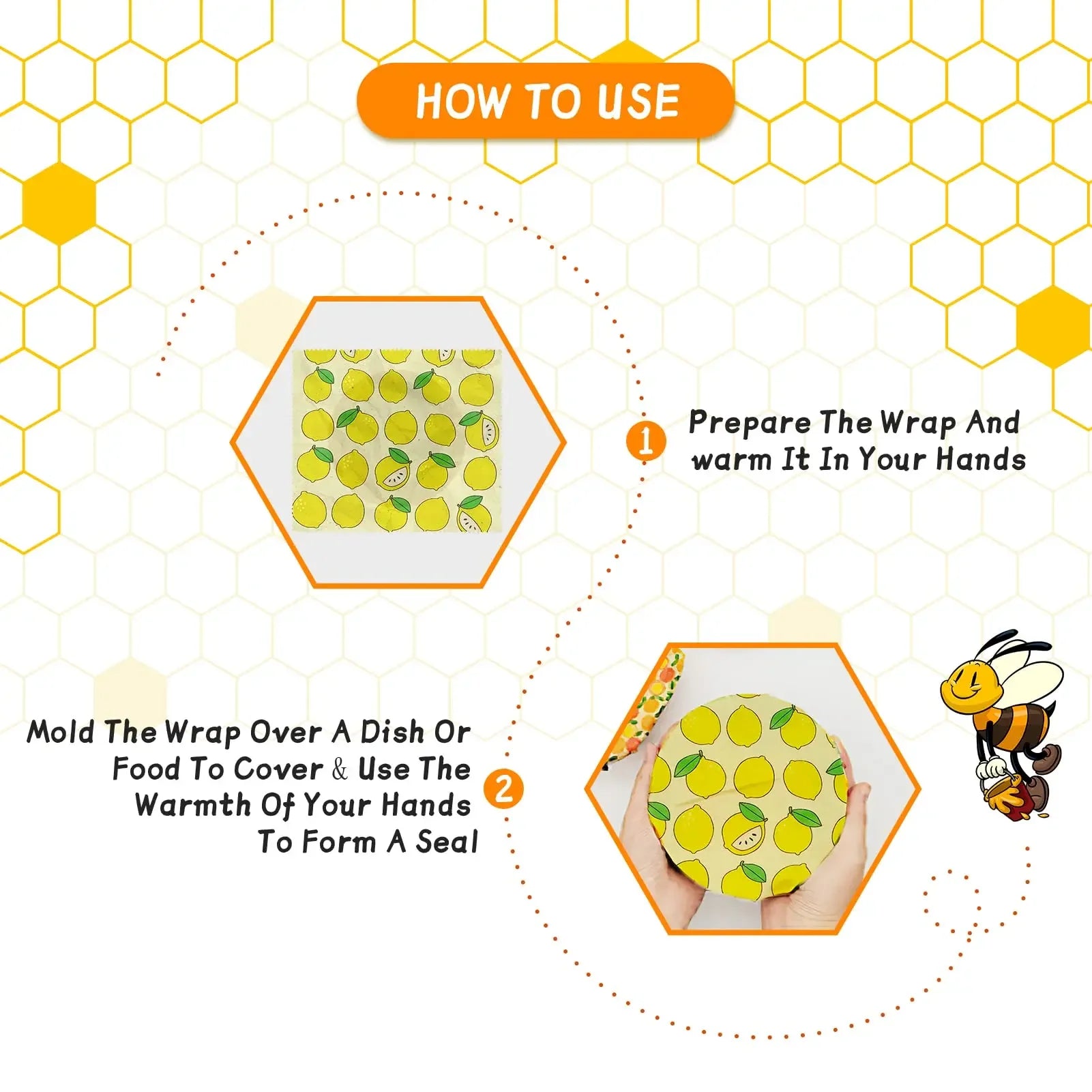 reusable beeswax food wraps