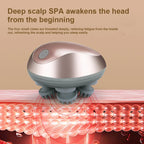 Electric Scalp Massager Silicone Head Scalp Kneading Vibration Device 6 Mode for Hair Growth Stress Relax Waterproof Massageador