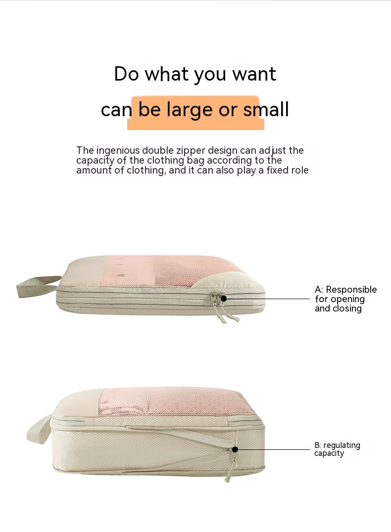 Compression Packing Cubes for Suitcases Travel Accessories Expandable Packing Organizers Lightweight Travel Organizer Cubes