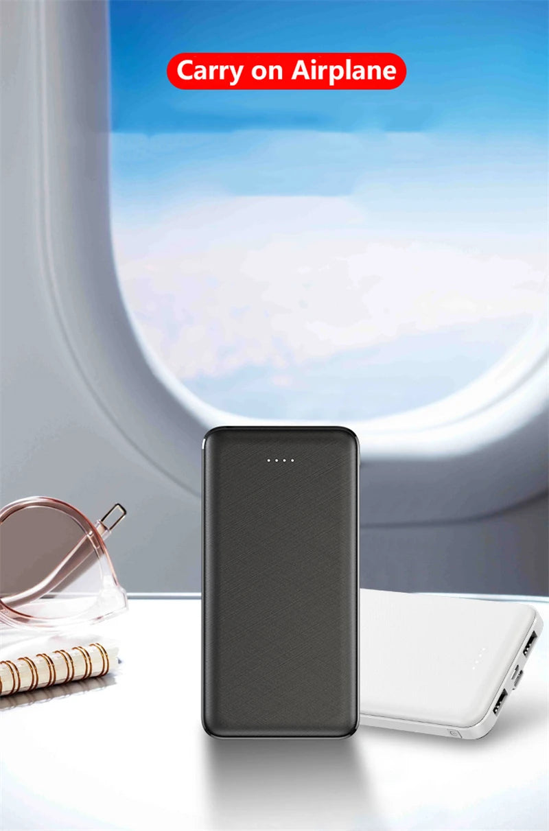 Slim Power Bank 20000mAh 5V 2A Portable Charger for Heated Vest Jacket Power Bank for Xiaomi Mi iPhone Air Conditioning Clothing