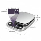 10kg/1g Digital Kitchen Scale High precision LCD Electronic Food Scale Jewelry Coffee Baking Portable High-quality Kitchen Tools