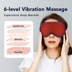 USB Eye Massager Heated Eye Shade Relieve Eye Fatiuge Remove Dark Circles Hot Eye Cover for Night Sleep Travel Office Eye Mask