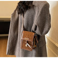 Cell Phone Crossbody Bag for Women Leopard Print PU Leather Purse with Charms Fashion Mini Shoulder Bag for Daily Shopping