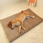 Memory Foam Pet Bed with Removable Washable Faux Fur Cover Orthopedic Waterproof Dog Bed for Crate Anti-Slip Bottom Dog Beds