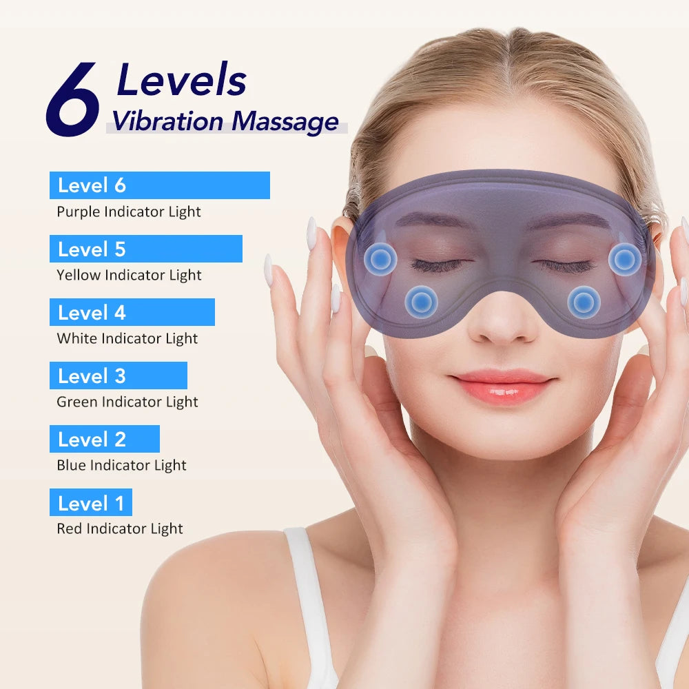 USB Eye Massager Heated Eye Shade Relieve Eye Fatiuge Remove Dark Circles Hot Eye Cover for Night Sleep Travel Office Eye Mask