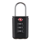 Tsa Approved Luggage Locks, Tsa Locks for Luggage, 3 Digit Combination Padlocks Travel Lock for Suitcases & Baggage (Black)