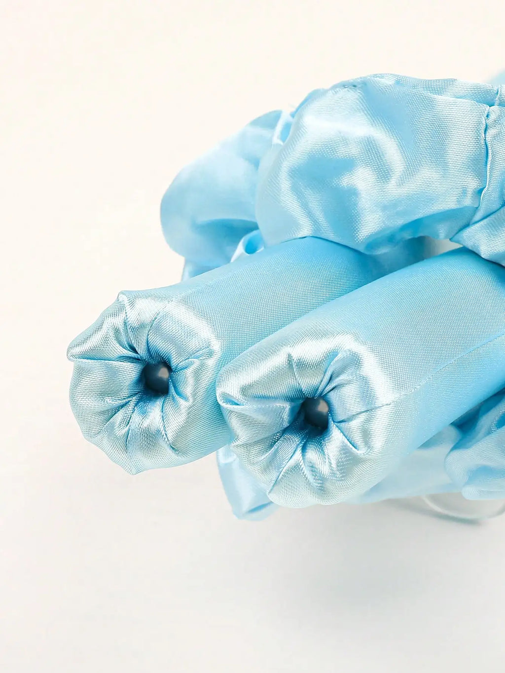 Heatless Curling Rod Headband No Heat Silk Ribbon Hair Roller Curls with Hair Claw Clip Lazy Natural Soft Wave DIY Styling Tool