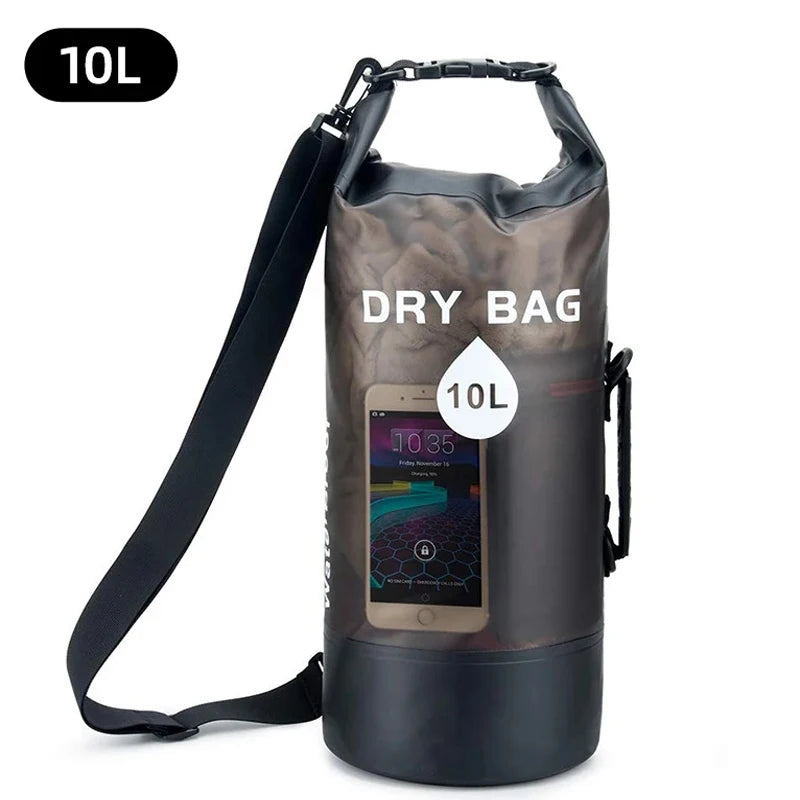 Waterproof Dry Bag 10L 20L Storage Pack Pouch For Swimming Trekking Rafting Boating Kayaking Rafting Drybags Backpack XD117Y